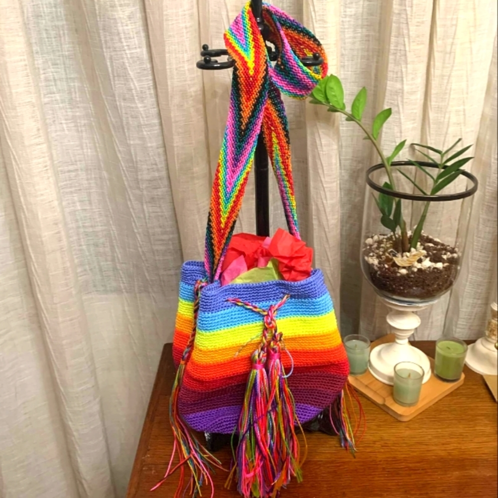 New Handmade Purse fr Chiapas Rainbow 🌈